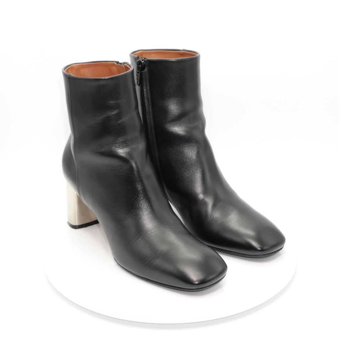 35　CELINE　BAMBAM　黒　メタルヒール　フィービー期　7cmヒール