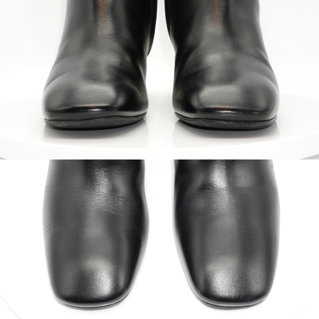 35　CELINE　BAMBAM　黒　メタルヒール　フィービー期　7cmヒール