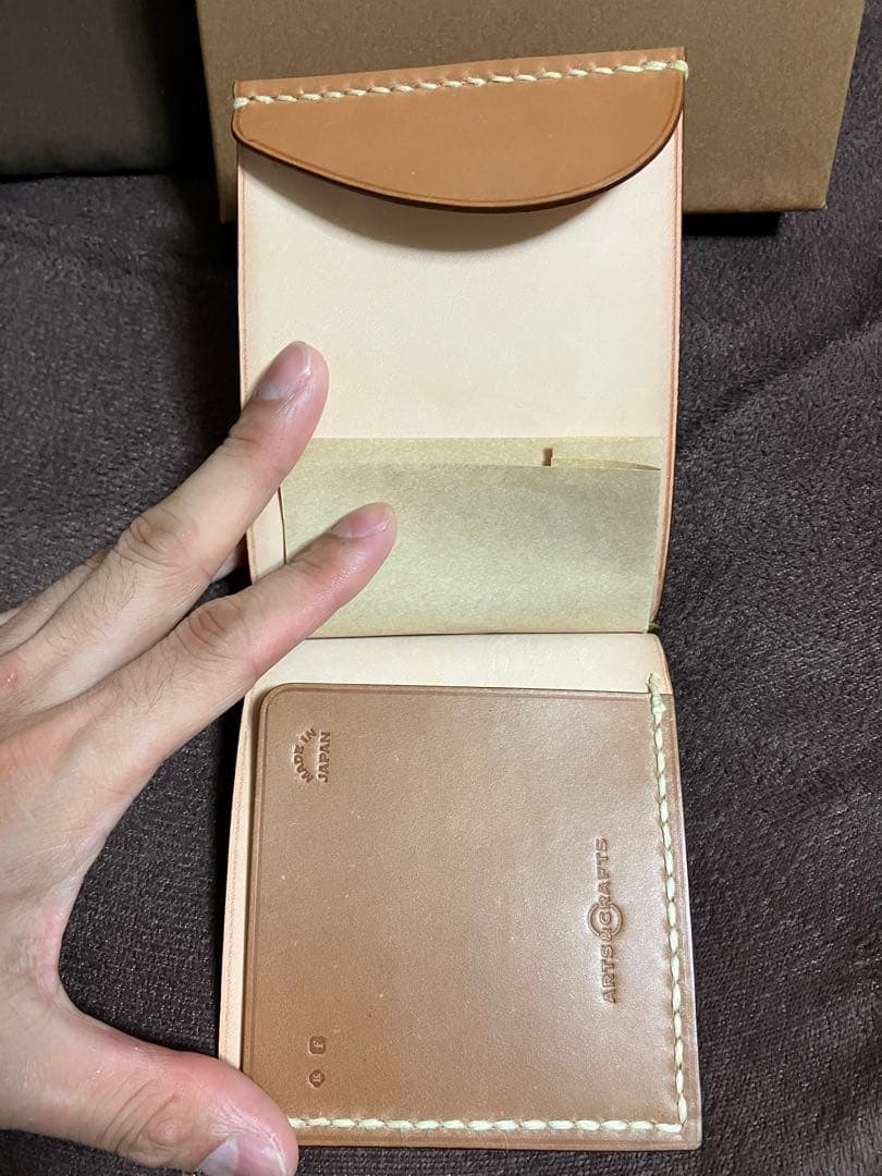 ARTS&CRAFTS　コードバン　マネークリップ　未使用　ナチュラル