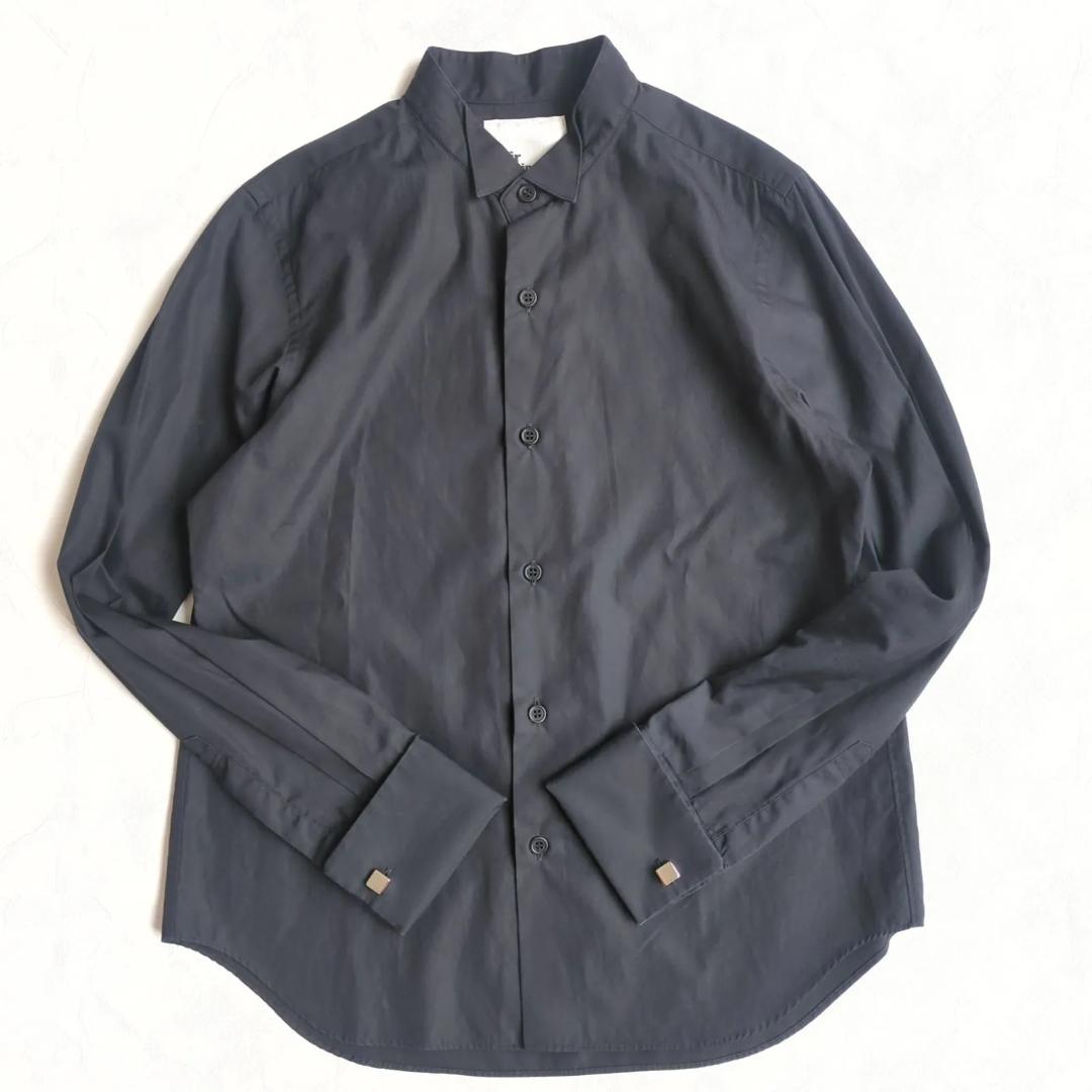 美品 ノワールケイニノミヤ カフスボタン付き 長袖 シャツ ブラウス 綿100％