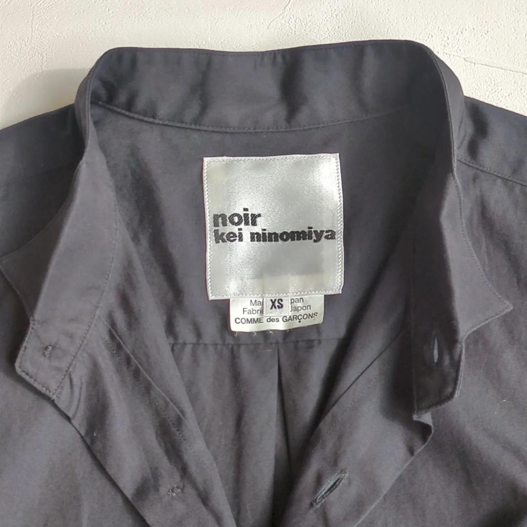 美品 ノワールケイニノミヤ カフスボタン付き 長袖 シャツ ブラウス 綿100％