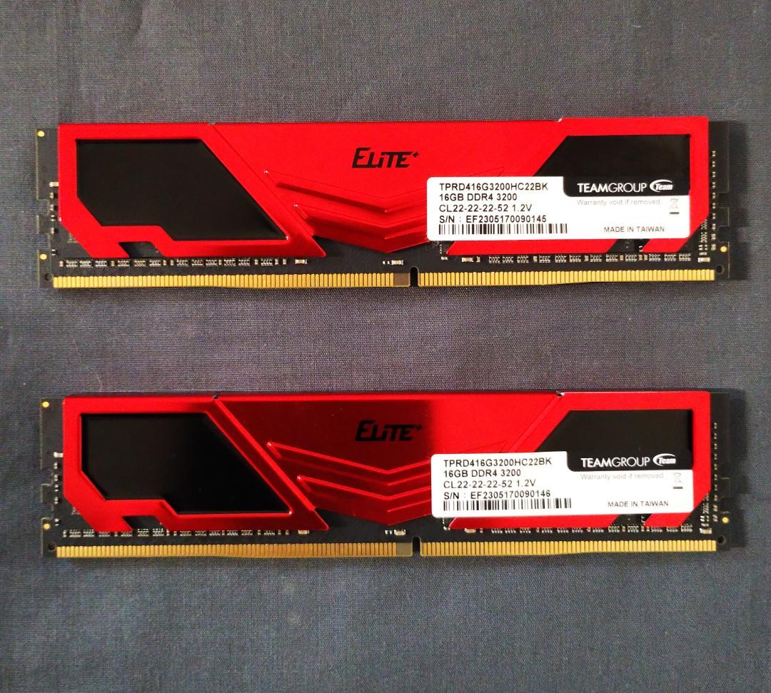メモリ/DDR4-3200 16GB 2個セット 32GB