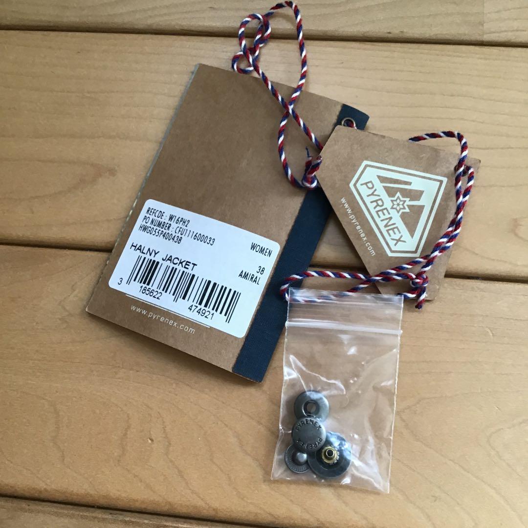 IENAコラボPYRENEX Heritage ダウンジャケット 38 ネイビー