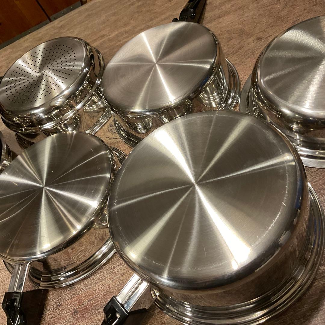 未使用！テンプトーン TEMP-TONE サーモコア ステンレス 片手鍋 無水鍋