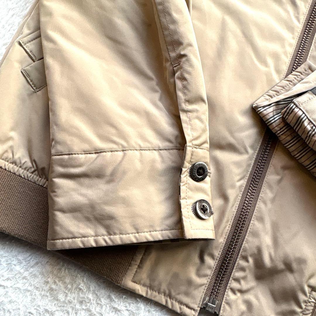 【Ｌサイズ】バーバリーブラックレーベル 中綿 ジャケット ラビットファー