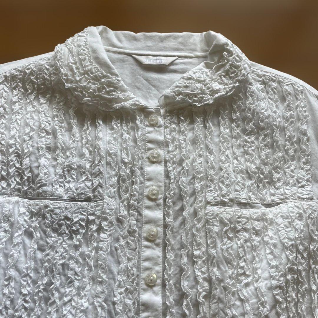 ピンクハウスピコフリルブラウス