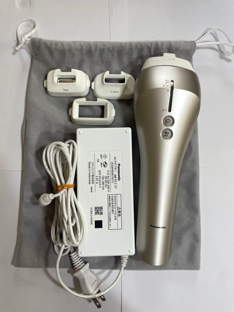 Panasonic 脱毛器 3つのアタッチメント付き