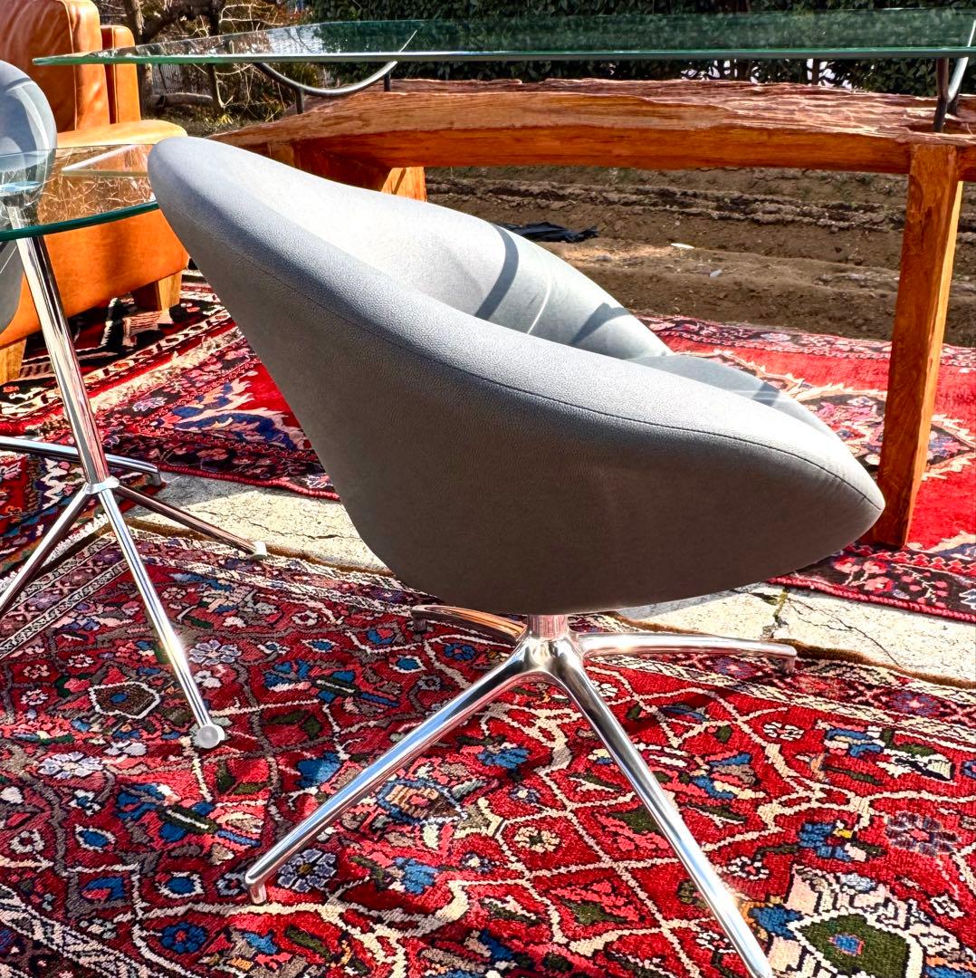 美品 モダン ラウンジチェア 相合家具 回転チェア 1脚 SOGO