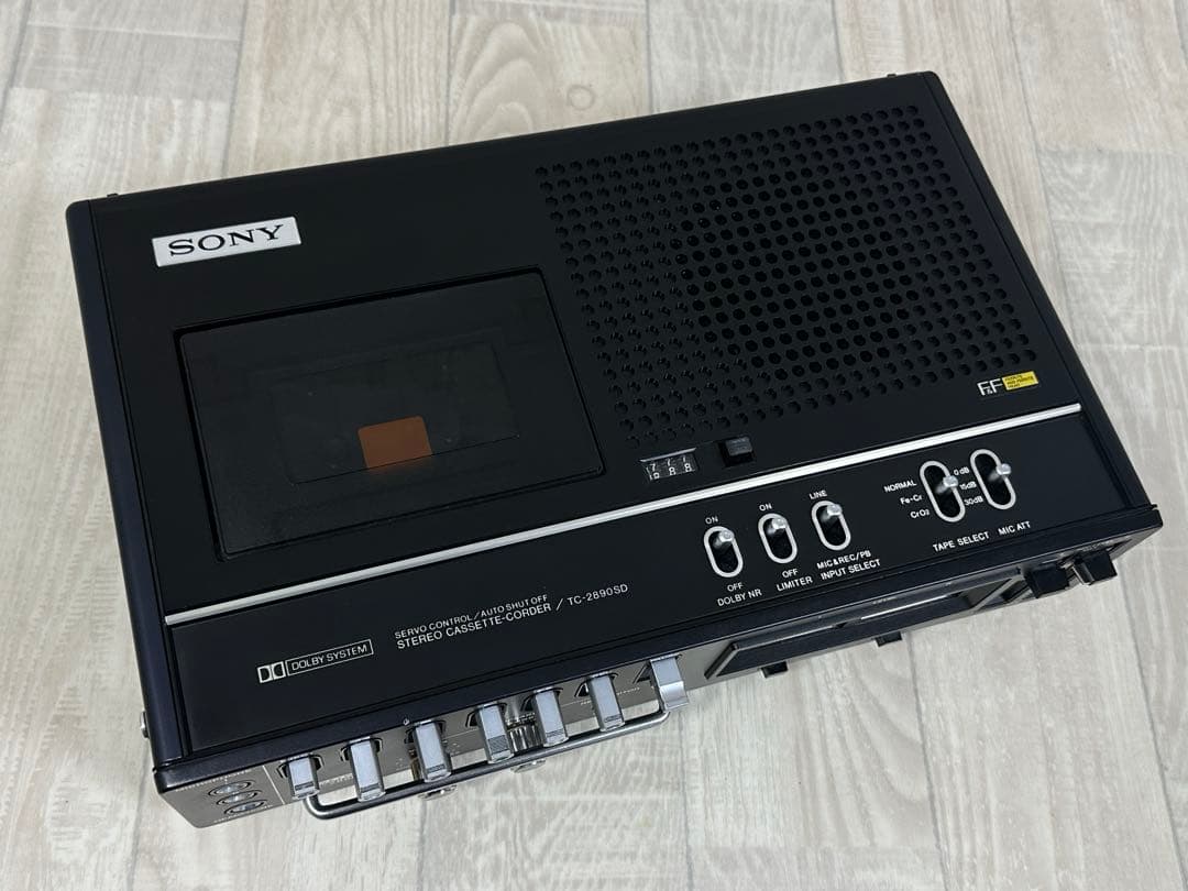 【動作品】SONY ソニー TC-2890SD 昭和レトロ 希少カセットデッキ