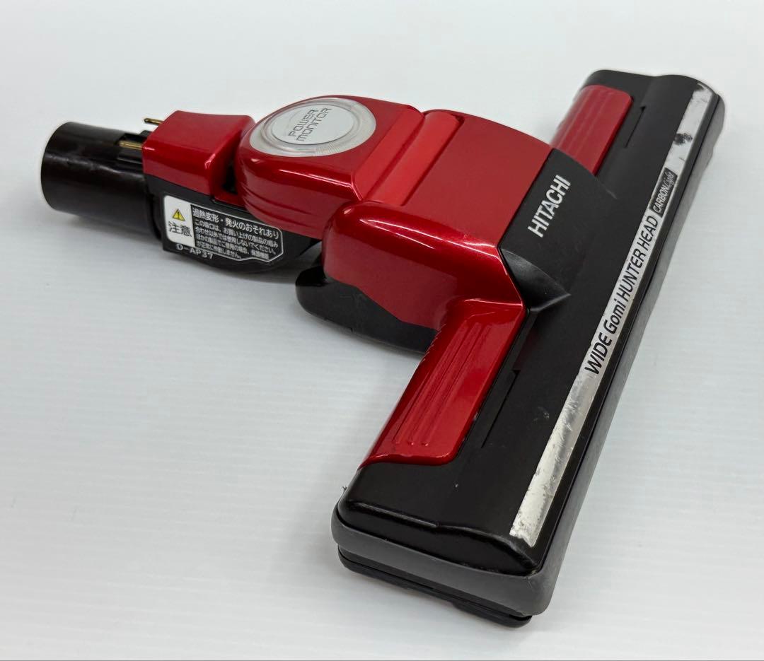 希少　赤レッド　動作保証品　日立　掃除機　綺麗　ヘッド　回転ブラシ　D-AP37