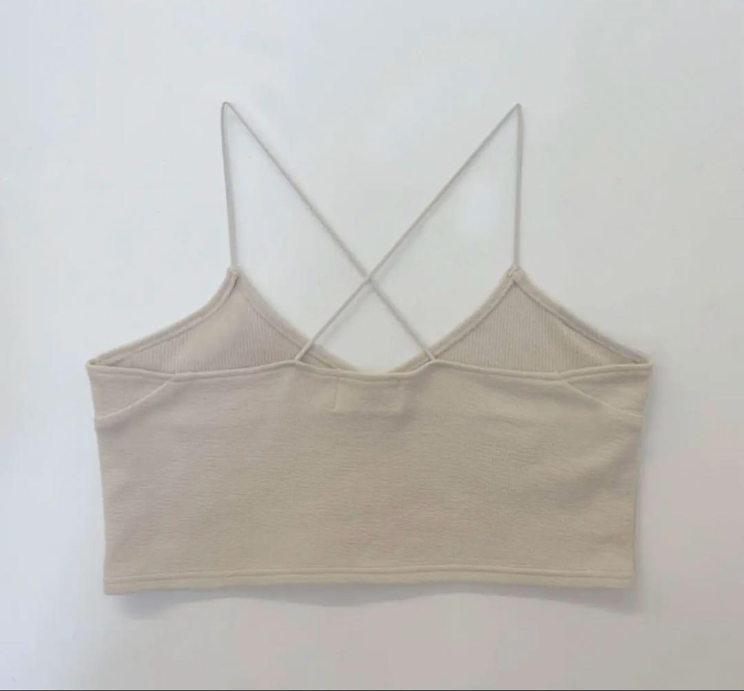 【papier】Cross Cami / Beige