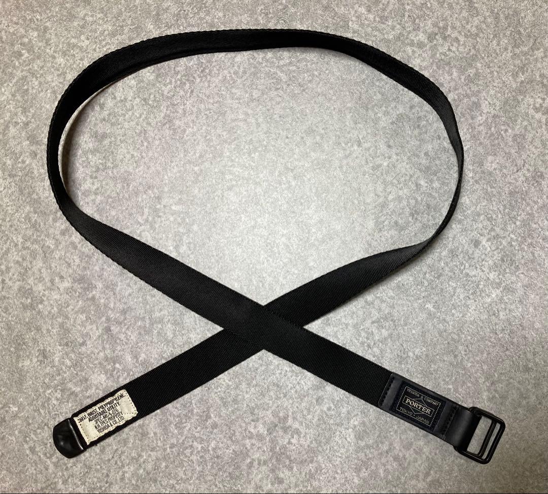 【美品】PORTER × N.HOLLYWOOD アーミーベルト ブラック