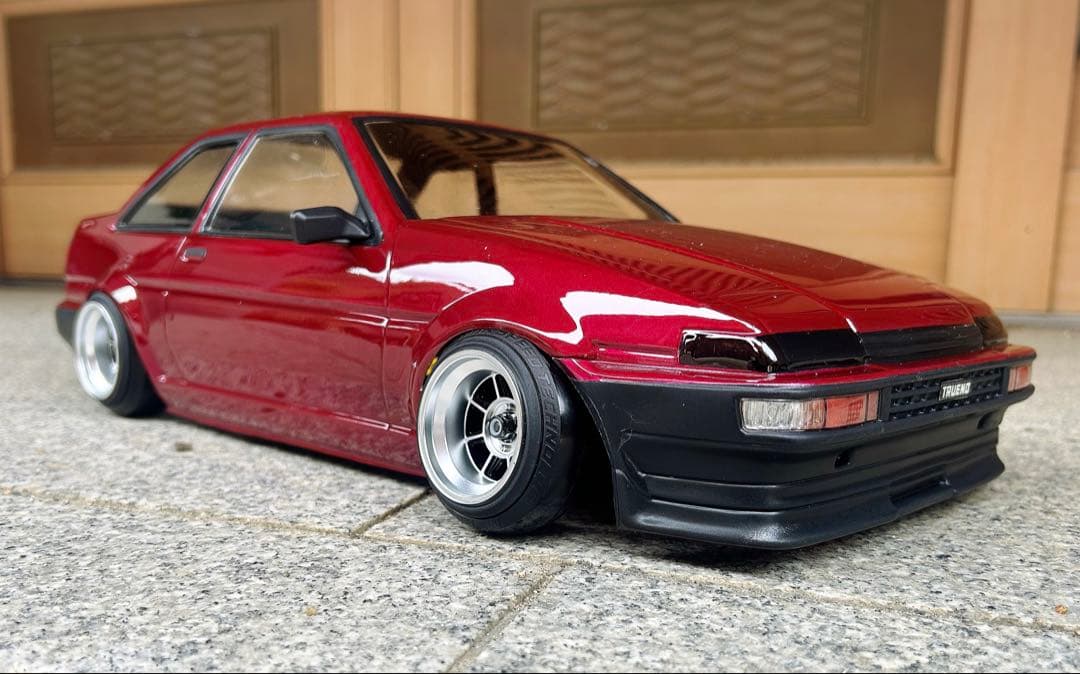 TT-01MRCコンバシャーシ+新品AE86トレノボディ