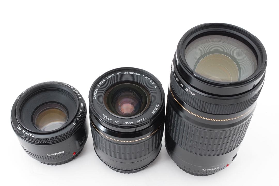 Canon EOS 80D一眼レフカメラ標準&望遠&単焦点トリプルレンズセット