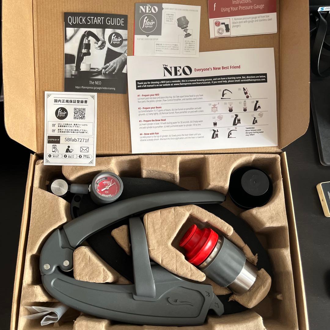 Flair NEO エスプレッソマシン プレッシャーゲージ付き