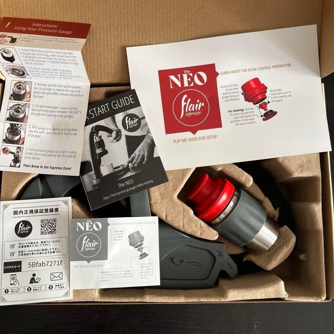Flair NEO エスプレッソマシン プレッシャーゲージ付き