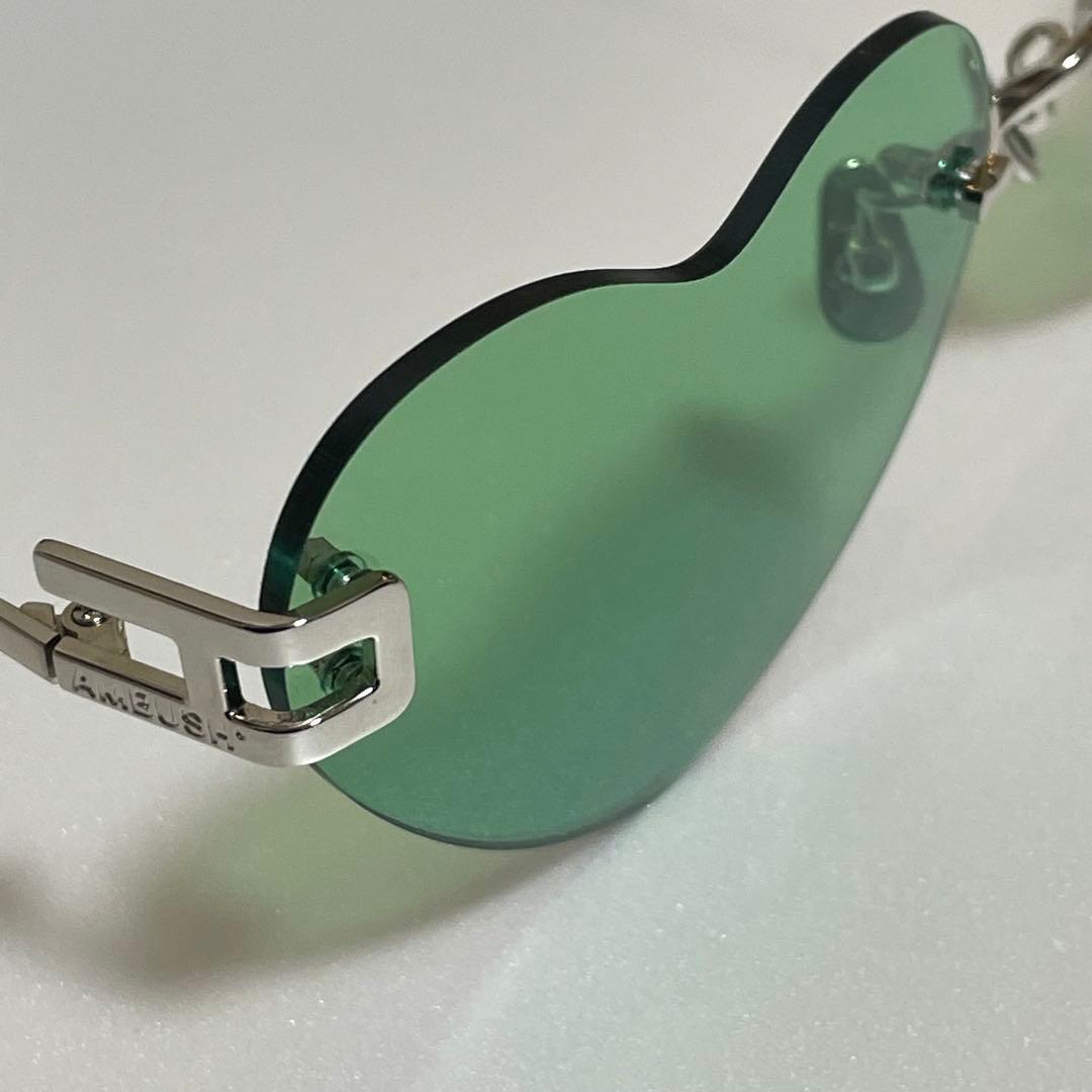 極美品 AMBUSH サングラス グリーン ハート