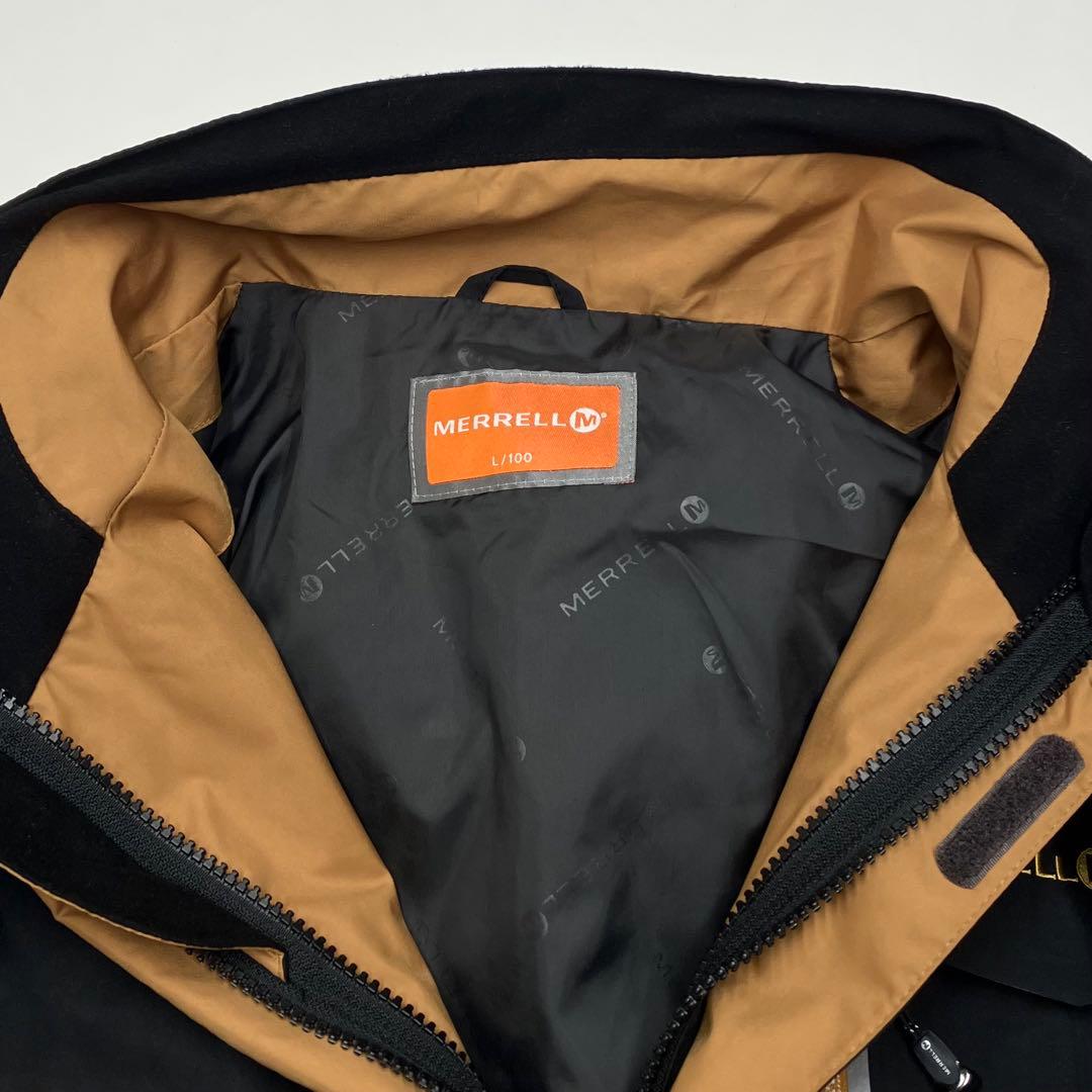 【ゴアテックス】メレル マウンテンパーカー L 黒 アウトドア 古着 登山 防水