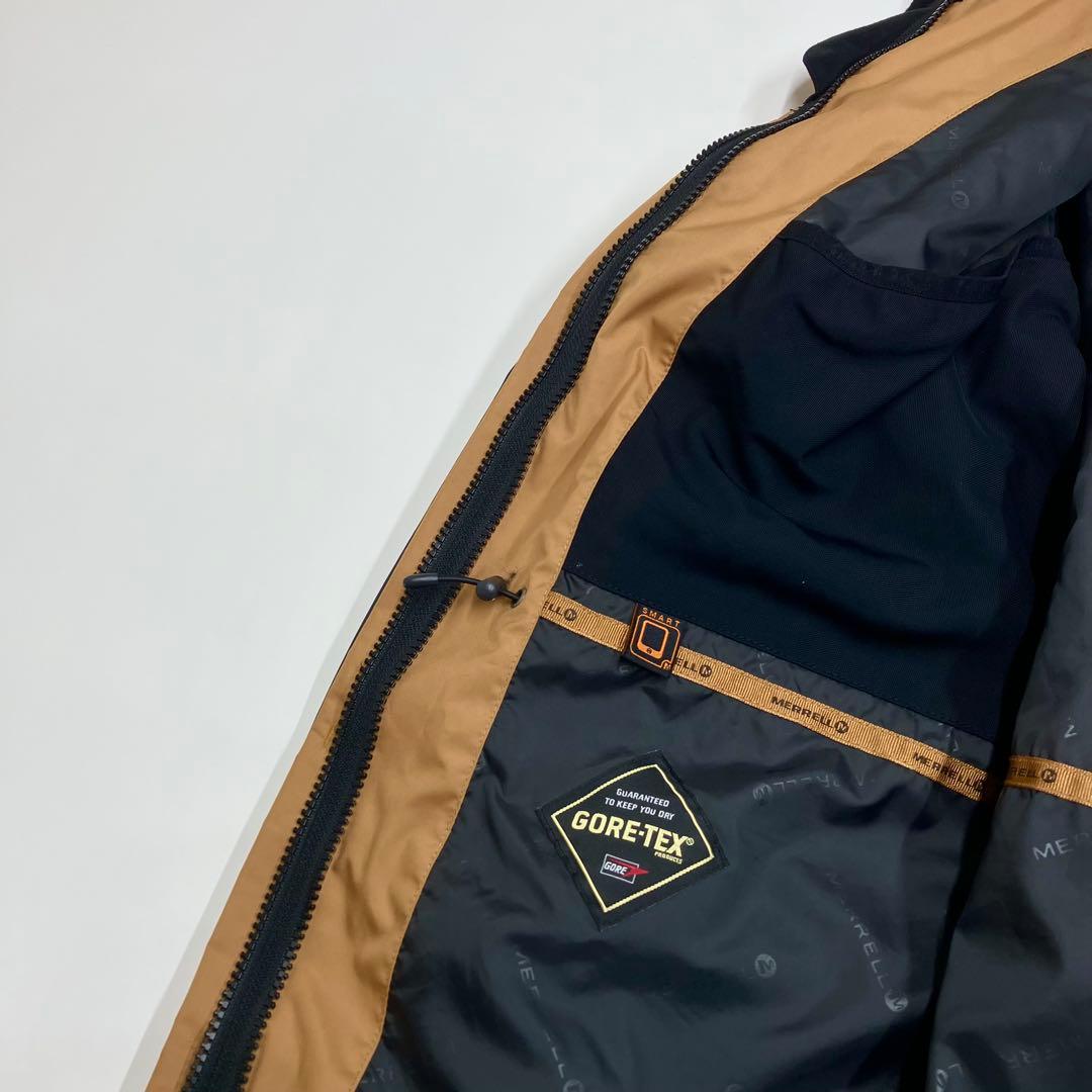 【ゴアテックス】メレル マウンテンパーカー L 黒 アウトドア 古着 登山 防水