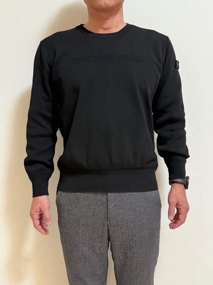 BRIEFING ブラック 長袖セーター M