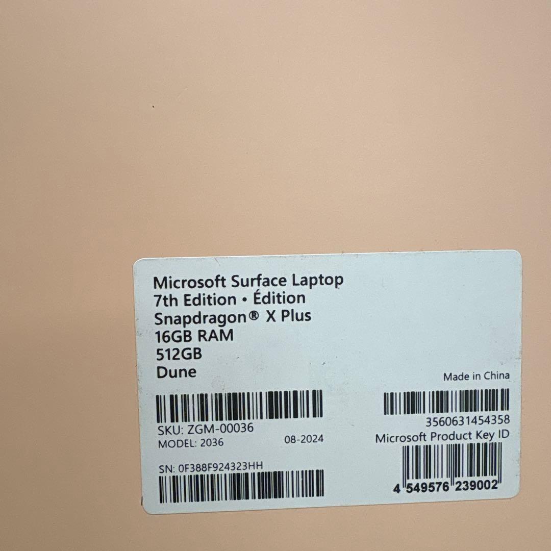 Windowsノート本体 Microsoft Surface Laptop 13.8\"