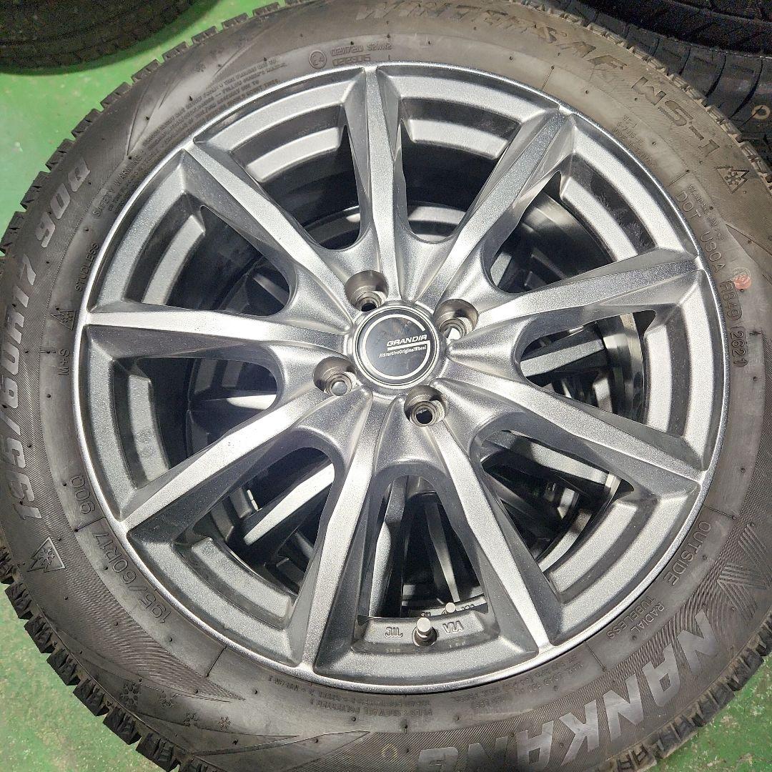 195/60R17　スタッドレス　外アルミホイール付き　4本セット