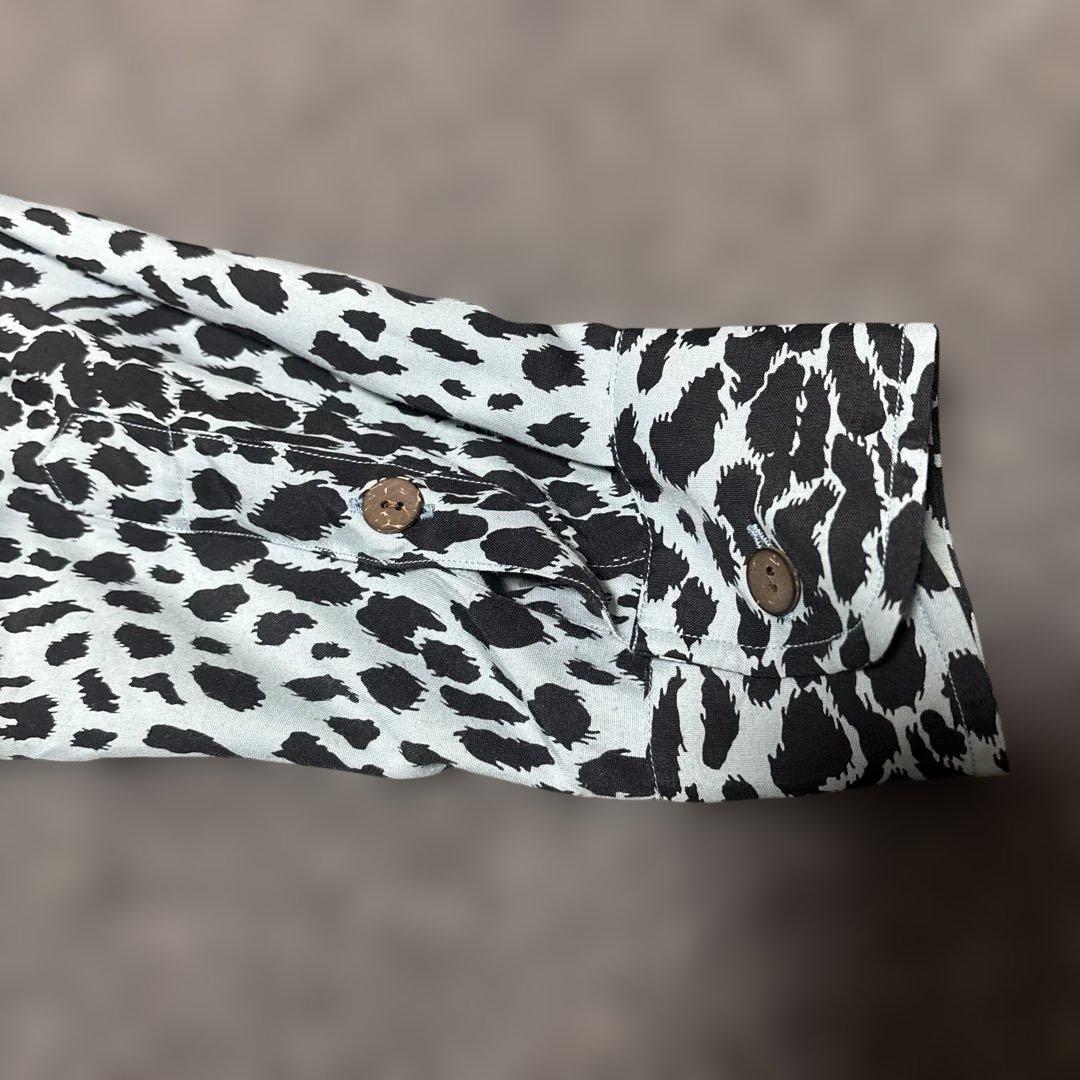 wackomaria ワコマリア レオパード ハワイアン シャツ ブルー M