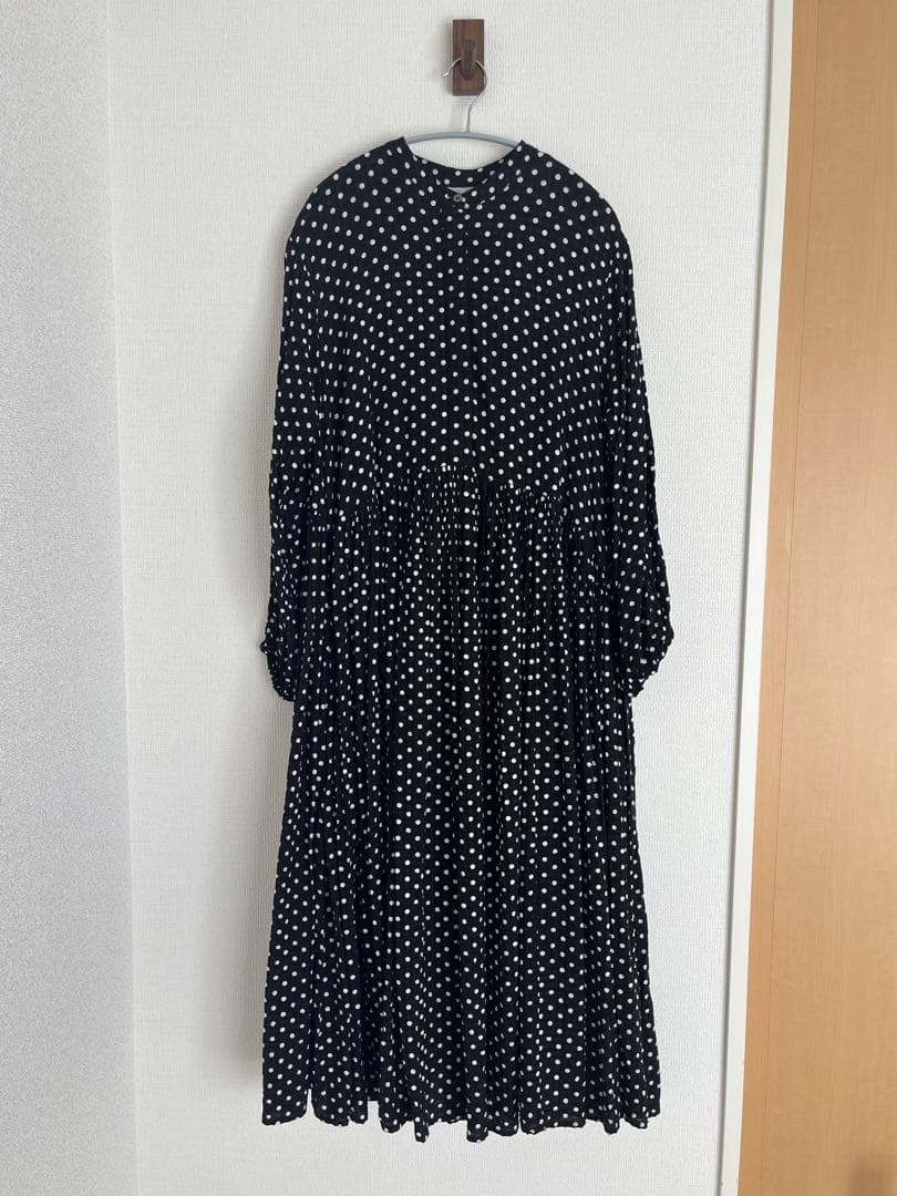 【BEARDSLEY】ドットギャザーワンピース