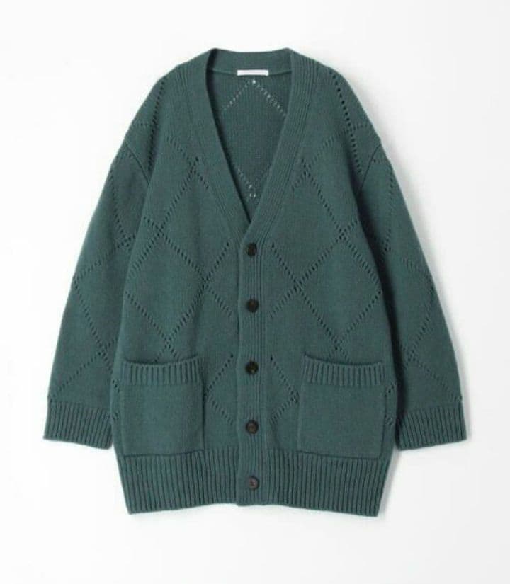 新品ギャルリーヴィー　ファインウールカーディガン