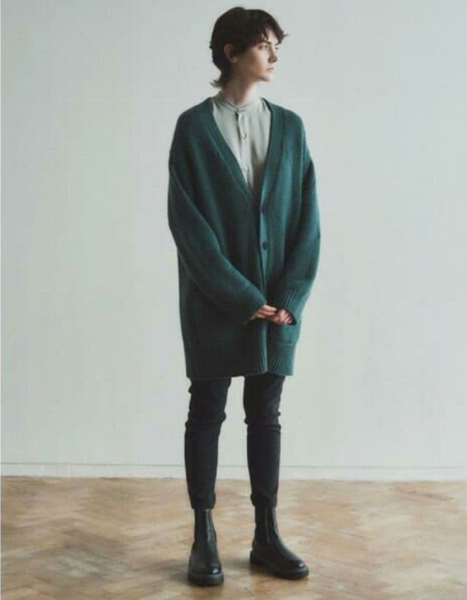 新品ギャルリーヴィー　ファインウールカーディガン