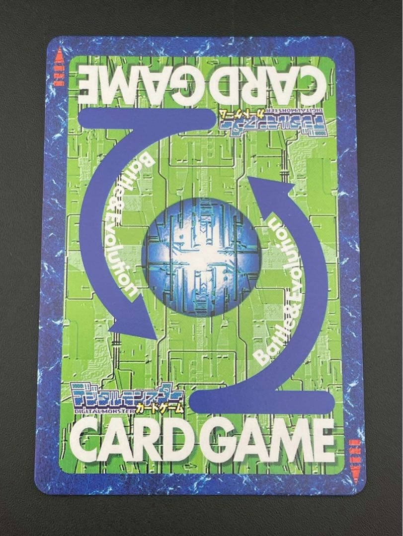 【中古品】オメガモン　BX-29 B背景　ゴールドエッチングカード　デジタル