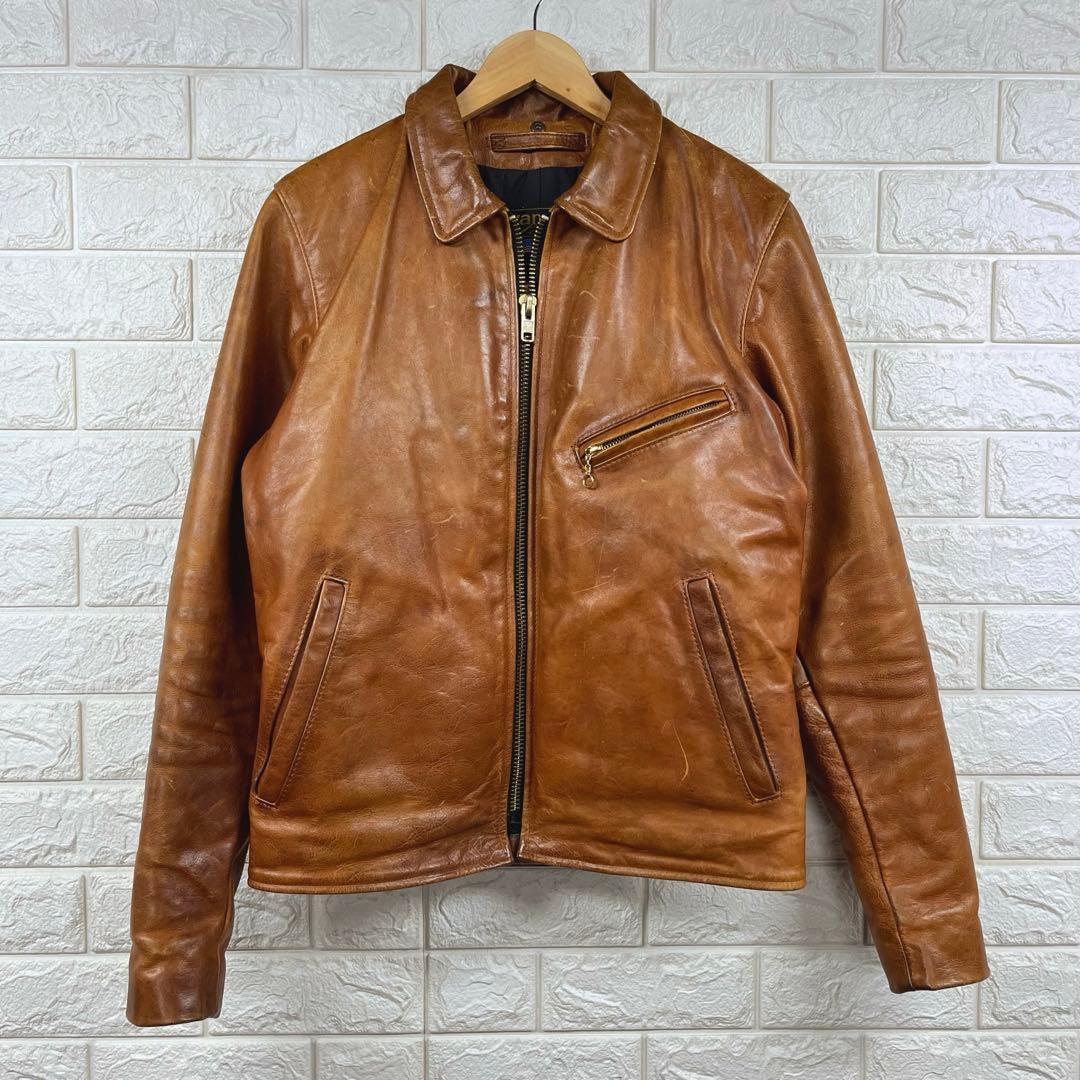 VANSON エンフィールド バンソン ENF 茶 36 シングルライダース