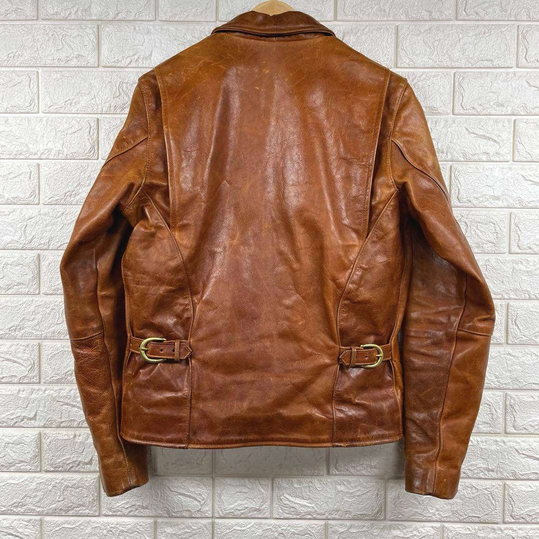 VANSON エンフィールド バンソン ENF 茶 36 シングルライダース