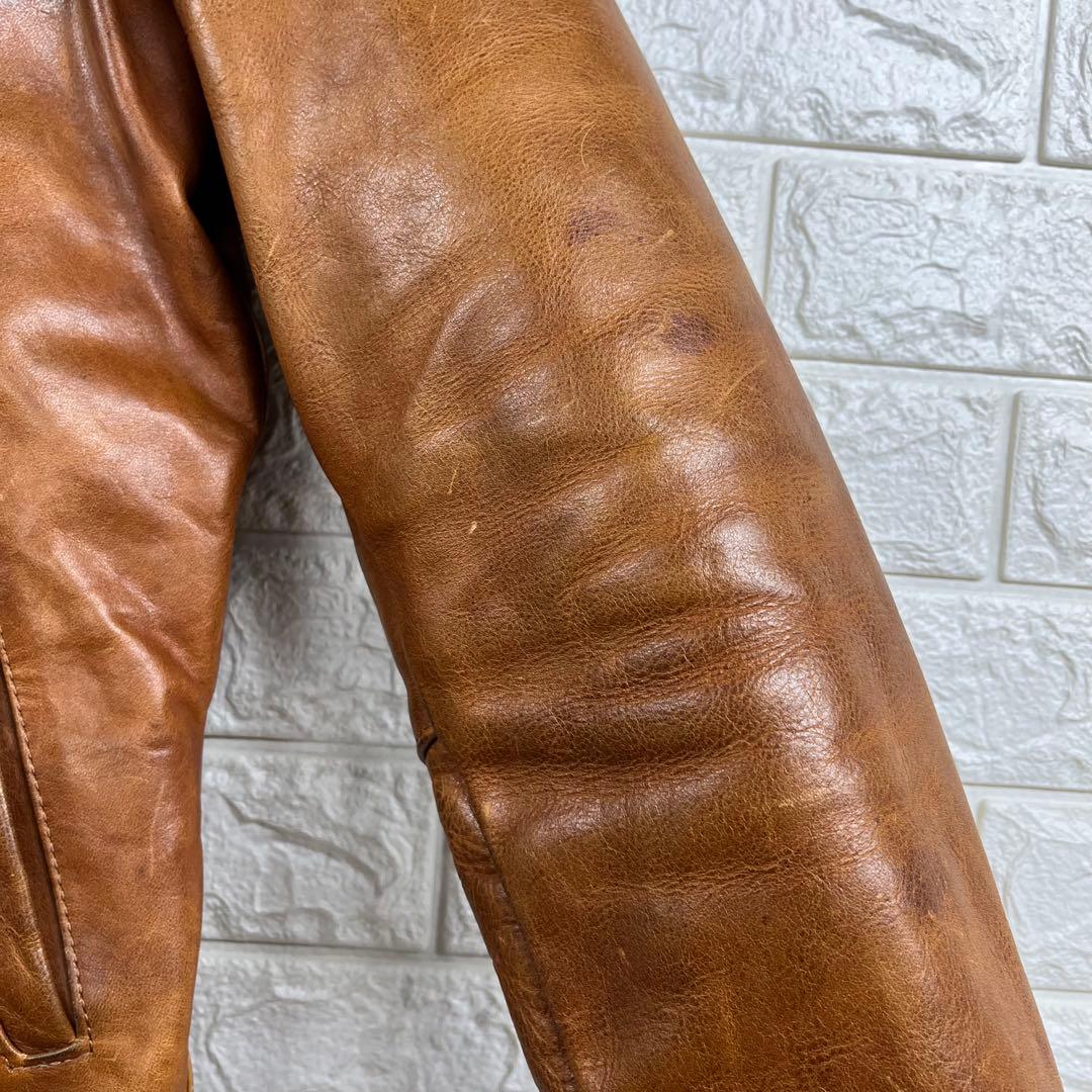 VANSON エンフィールド バンソン ENF 茶 36 シングルライダース