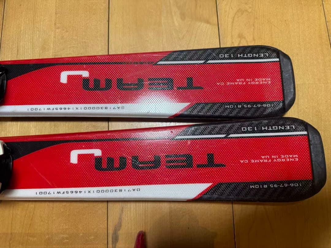 ノルディカ　スキー板セット　チームＪレース　サイズ130 ブーツ23センチ