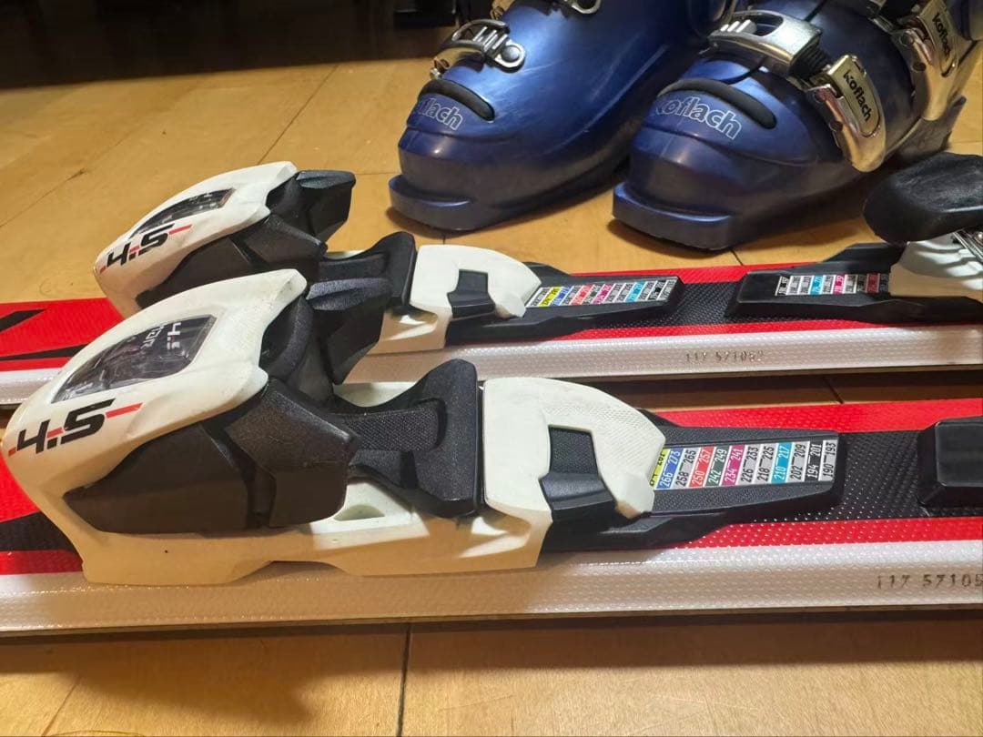 ノルディカ　スキー板セット　チームＪレース　サイズ130 ブーツ23センチ