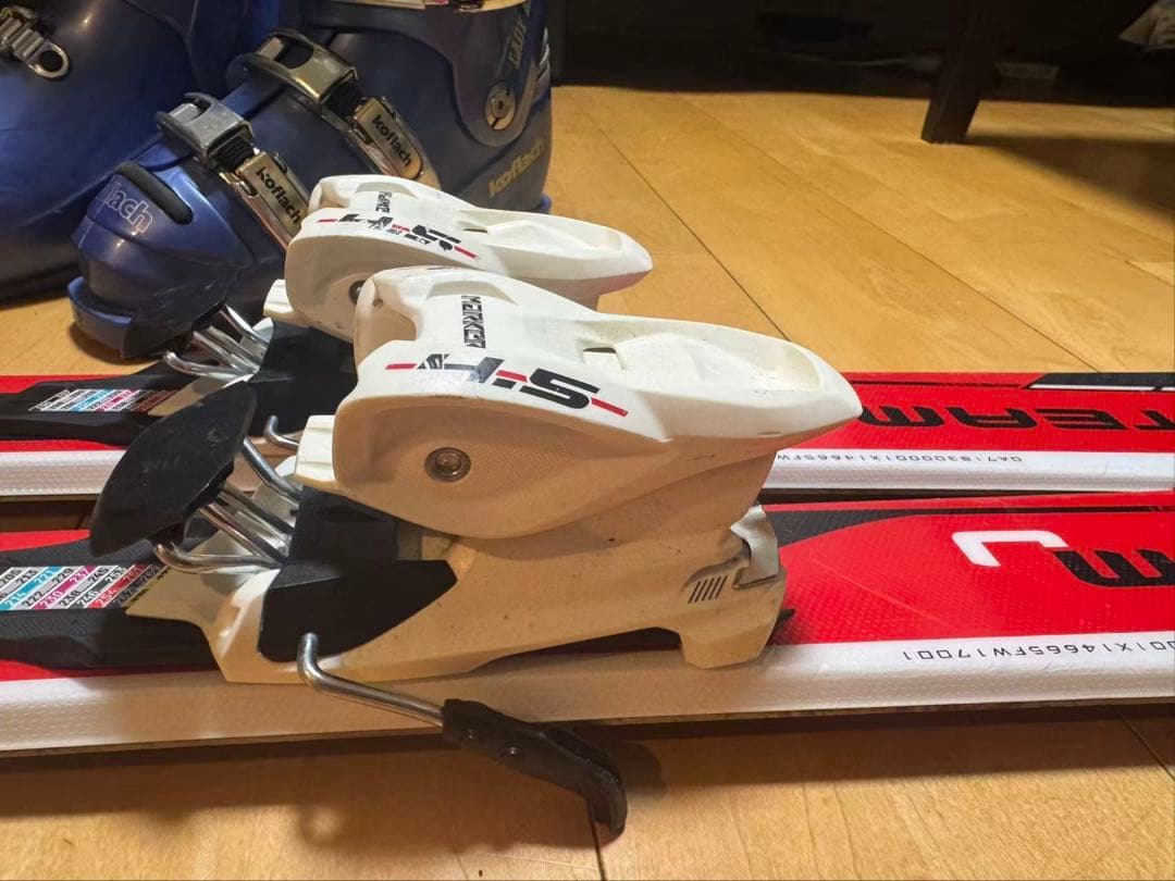 ノルディカ　スキー板セット　チームＪレース　サイズ130 ブーツ23センチ