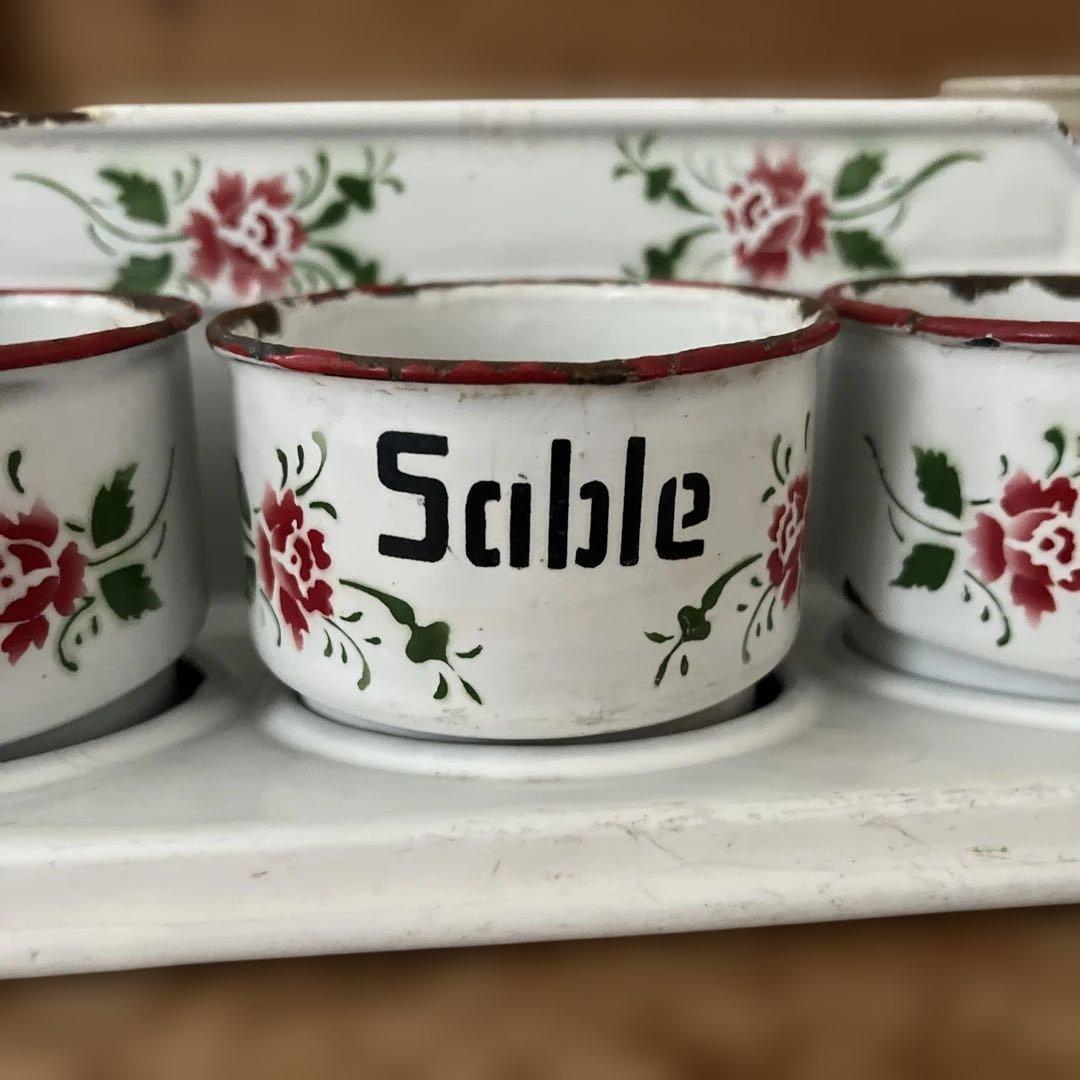 アンティーク サボンラック　レア　花柄