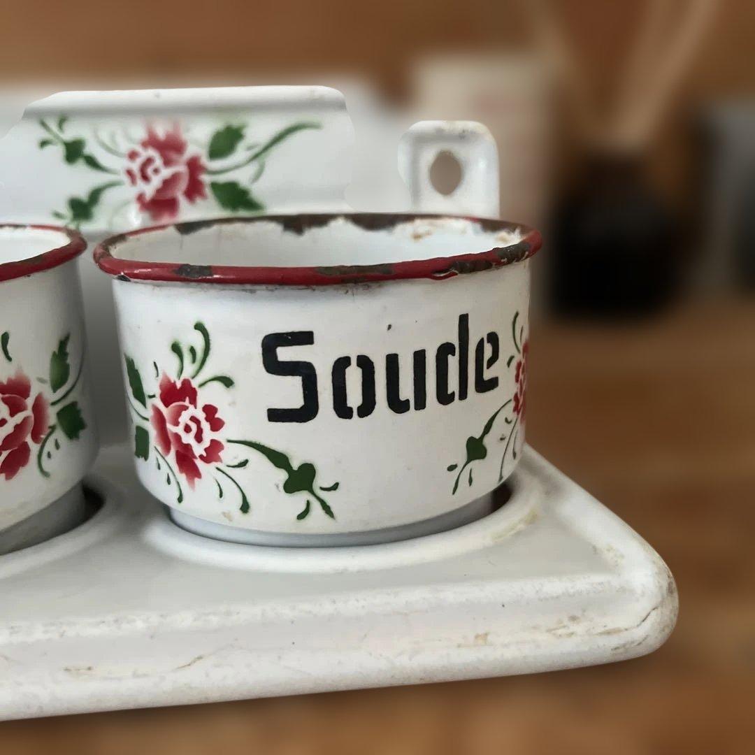 アンティーク サボンラック　レア　花柄