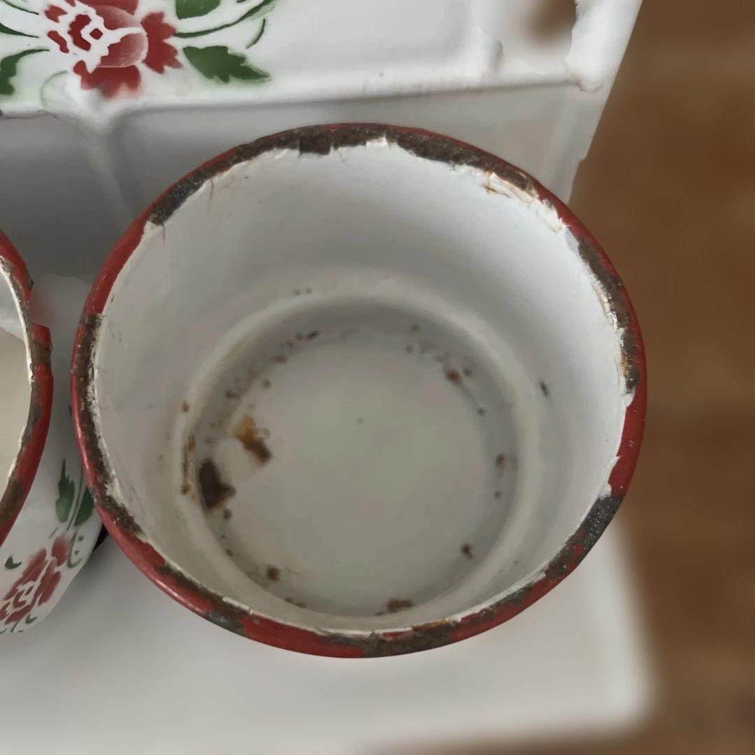 アンティーク サボンラック　レア　花柄