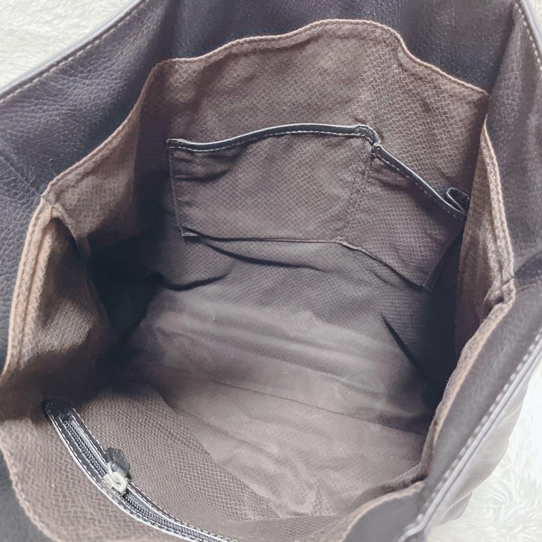 ユナイテッドアローズ　トートバッグ　リアルレザー　ブラック　大容量　男女兼用