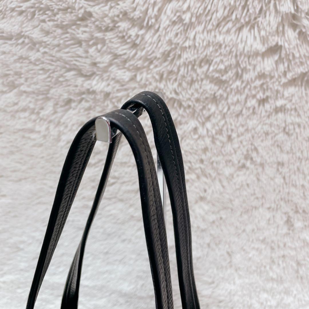 ユナイテッドアローズ　トートバッグ　リアルレザー　ブラック　大容量　男女兼用