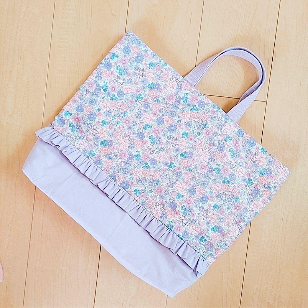 ハンドメイド レッスンバッグ ランチョンマット 給食袋 水筒肩紐カバー 女の子