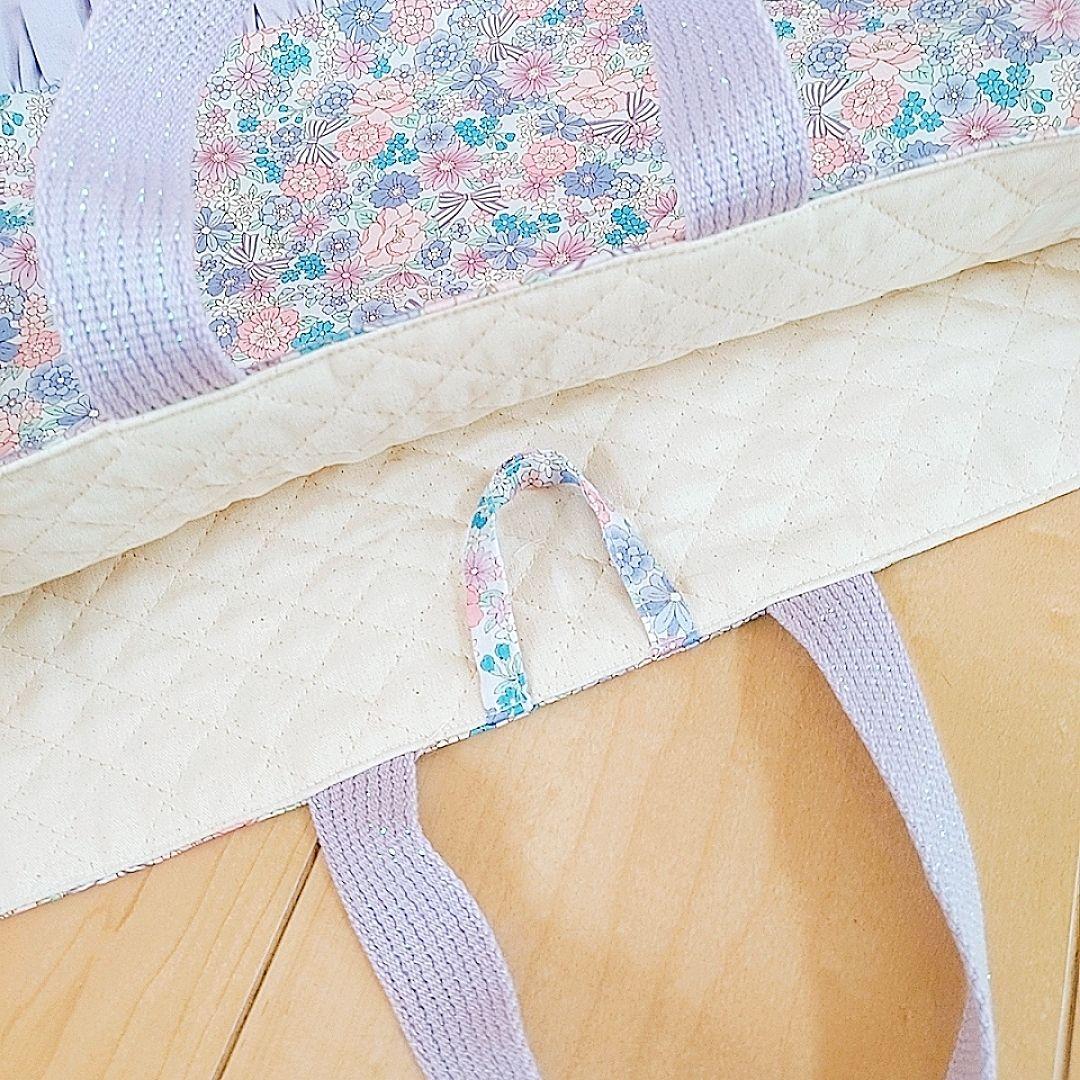 ハンドメイド レッスンバッグ ランチョンマット 給食袋 水筒肩紐カバー 女の子