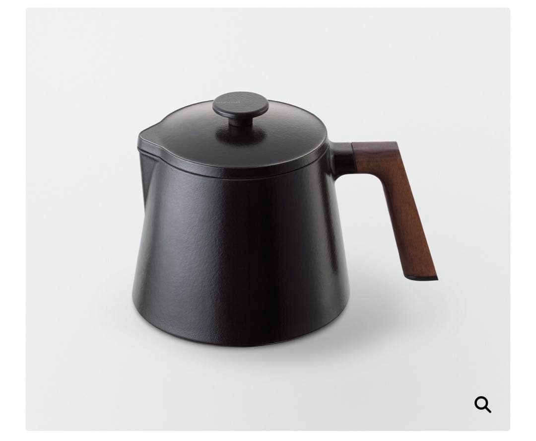 バーミキュラ黒 鋳鉄 スープポット木製ハンドル