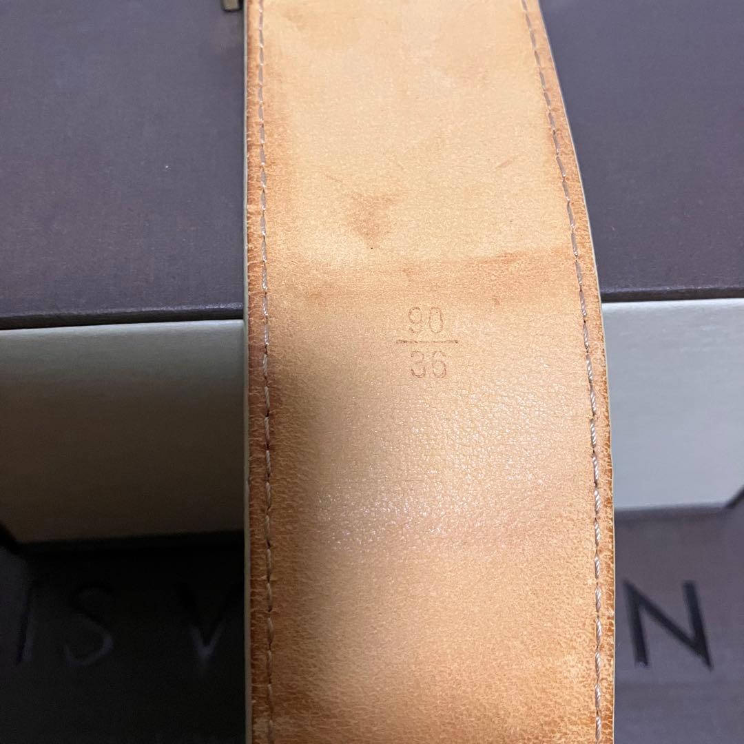 【正規店美品】Louis VuittonベルトイニシャルLV アズールキャンバス
