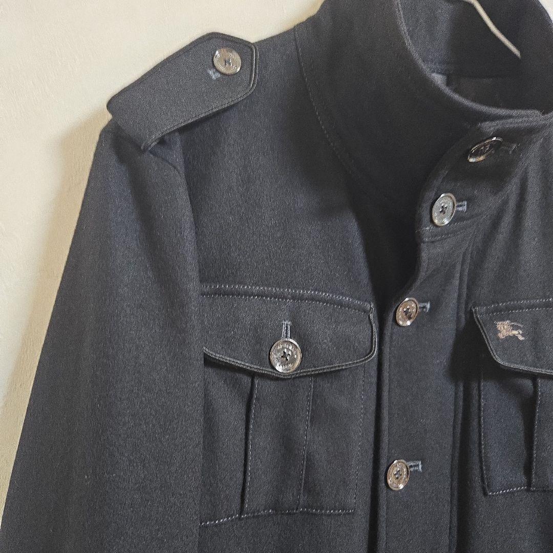 バーバリーブルーレーベル ウールコート ジャケット モノグラム 黒　M