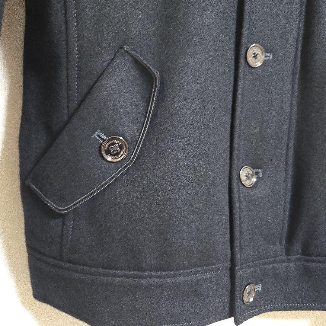 バーバリーブルーレーベル ウールコート ジャケット モノグラム 黒　M