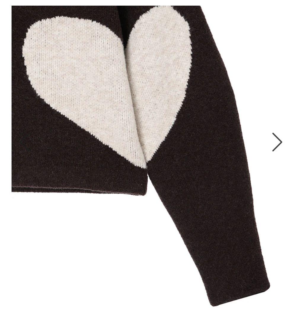 NKNIT ♡pattern Small KNIT ブラウン　2025AW