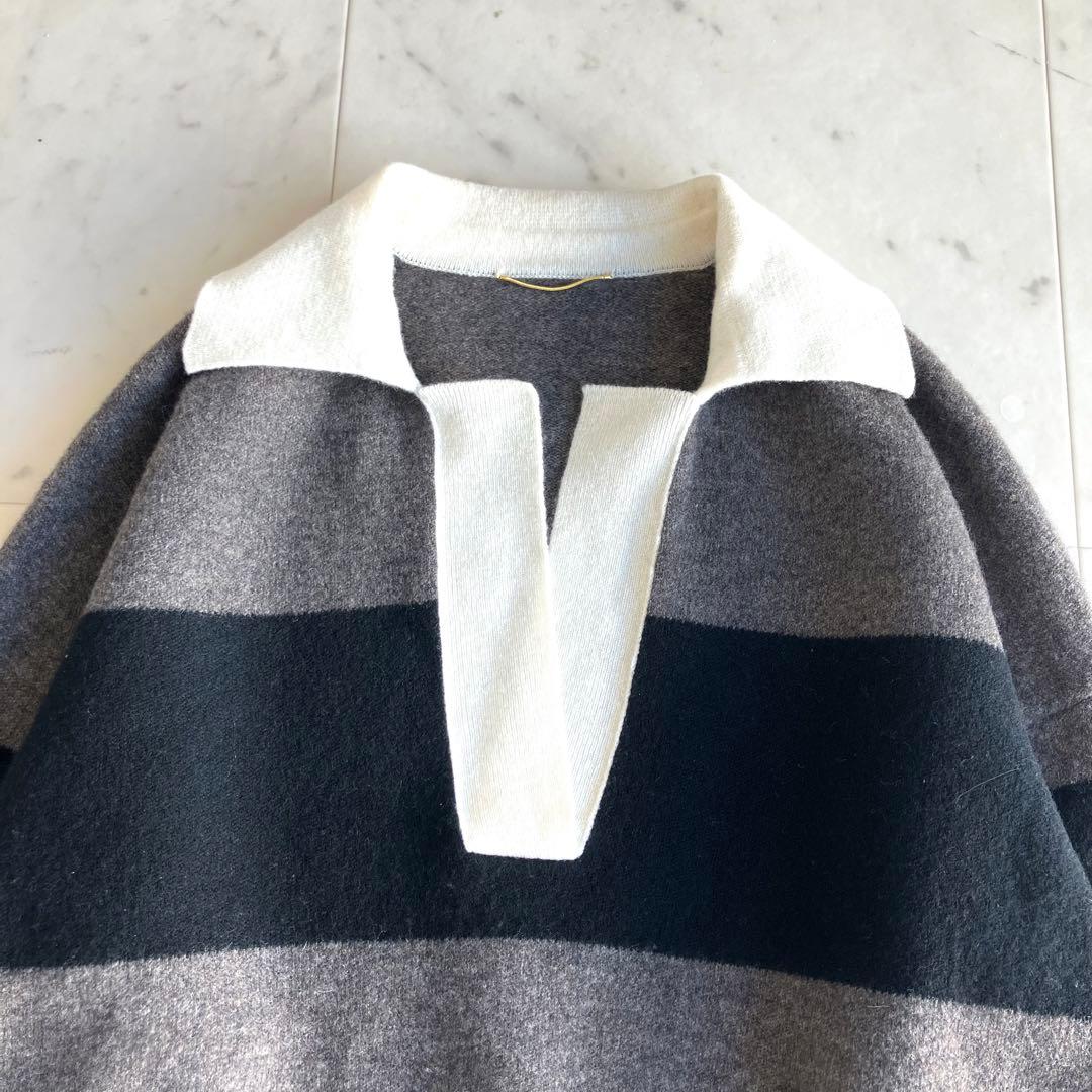 ドゥーズィエムクラス Ivy Style ラグビー ニットプルオーバー